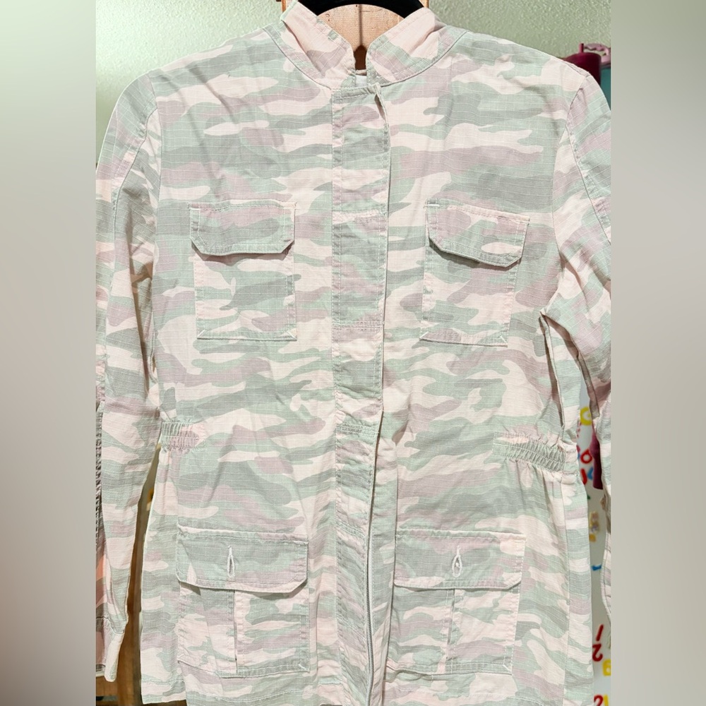 Cherokee Pink and Green Camouflage Jacket